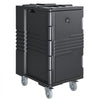 VEVOR Insulated Food Pan Carrier, 127 Qt Non-Electrical Food Warmer, with Swivel Wheel & 304 Stainless Steel Latch, LLDPE Stackable Hot Box, for Various Pan Sizes(NOT Included), Fit Catering BBQ Event