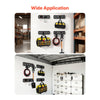 VEVOR E-Track Tie-Down Rail Kit, 4 Pack 1.3 ft E Track Rails, 2 U-Shaped Hooks, 2 Tool Holders, 2 Track Shelf Brackets, 2 Tire Holders, 2 Cable Storage Rings, 8 End Caps & 1 Bag, Fit for Vans Trailers