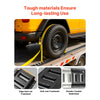 VEVOR E-Track Tie-Down Rail Kit, 4 Pack 1.3 ft E Tracks Set, 21 Pcs Includes 2 Ratchet Straps & 4 O-Rings & 4 Tie-Offs with D-Ring & 2 Single Slots & 8 End Caps & 1 Bag, Fit for Garages Vans Trailers