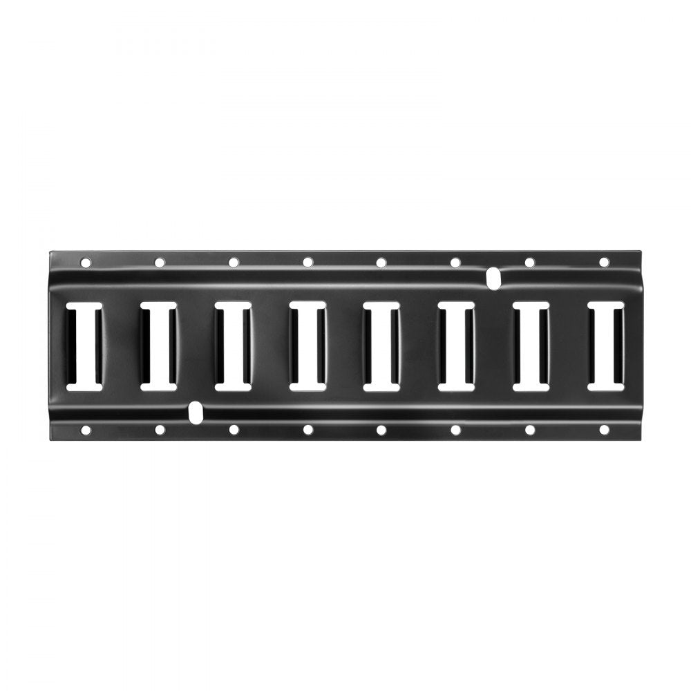 VEVOR E-Track Tie-Down Rail Kit, 4 Pack 1.3 ft E Tracks Set, 21 Pcs Includes 2 Ratchet Straps & 4 O-Rings & 4 Tie-Offs with D-Ring & 2 Single Slots & 8 End Caps & 1 Bag, Fit for Garages Vans Trailers