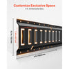 VEVOR E-Track Tie-Down Rail Kit, 6 Pack 5 ft E Track Rails, 26 Pcs Includes 2 Ratchet Straps & 6 O-Rings & 6 Tie-Offs with D-Ring & 12 End Caps, Fit for Garages Vans Trailers Motorcycles