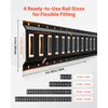 VEVOR E-Track Tie-Down Rail Kit, 8 Pack (5ft+4ft+2ft+1ft) E Track Rails, 36 Pcs Includes 2 Ratchet Straps & 8 O-Rings & 8 Tie-Offs with D-Ring & 2 Single Slots & 16 End Caps, Fit for Vans Trailers
