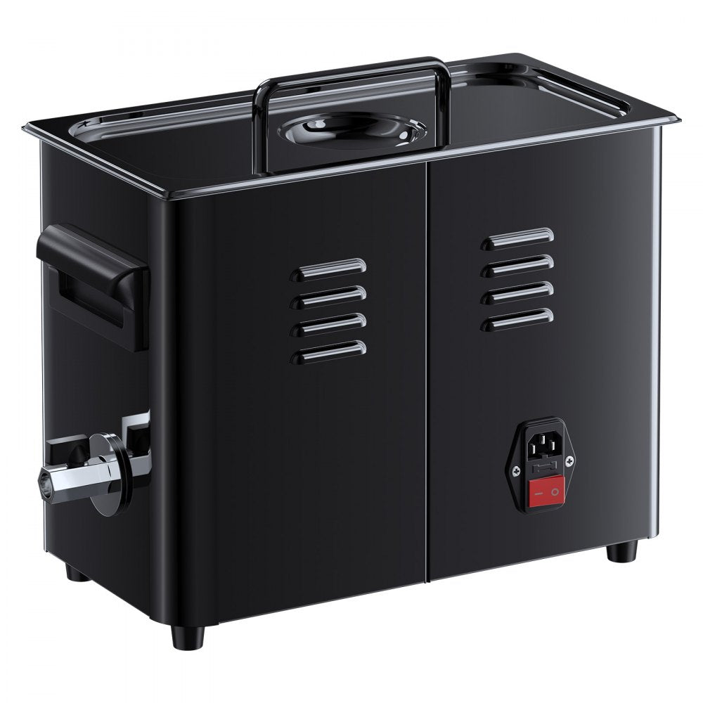 VEVOR 6L Ultrasonic Cleaner, Professional Ultrasonic Cleaner Machine with Knob Control, Stainless Steel Cleaning Machine with Basket and Cleaning Ball, for Watches, Razors, Jewelry, Coins and More