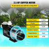 VEVOR Pool Pump 2.5HP, Above Ground Swimming Pool Pump with Filtration Basket, 8880 GPH Efficient Single Speed Water Circulation Pump for Pools, Spa, Meets Standard Requirements