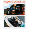 VEVOR Kayak Cart, 300 lbs Load Capacity, Foldable Kayak Trolley with 10-inch Solid Rubber Tires & 1 Ratchet Strap, Paddle Board Trolley for Carrying Kayaks, Canoes, Paddleboards, Float Mats, Jon Boats