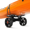 VEVOR Kayak Cart, 300 lbs Load Capacity, Foldable Kayak Trolley with 10-inch Solid Rubber Tires & 1 Ratchet Strap, Paddle Board Trolley for Carrying Kayaks, Canoes, Paddleboards, Float Mats, Jon Boats