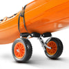 VEVOR Kayak Cart, 200 lbs Load Capacity, Foldable Kayak Trolley with 10-inch Solid Rubber Tires & 1 Ratchet Strap, Paddle Board Trolley for Carrying Kayaks, Canoes, Paddleboards, Float Mats, Jon Boats