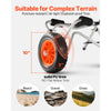 VEVOR Kayak Cart, 250 lbs Load Capacity, Foldable Kayak Trolley with 10-inch Solid Rubber Tires & 1 Ratchet Strap, Paddle Board Trolley for Carrying Kayaks, Canoes, Paddleboards, Float Mats, Jon Boats