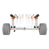 VEVOR Kayak Cart, 350 lbs Load Capacity, Kayak Trolley with 12-inch Inflatable PU Tires & 2 Straps, Assembles & Disassembles Within Seconds, Paddle Board Trolley for Carrying Kayaks and Canoes