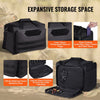 VEVOR Range Bag for 3 Pistols, Tactical Gun Range Bag with 2 Detachable Baffles & 6 Magazines, Firearm Shooting Handgun Bag for Outdoor Hunting Pistol Bag with Single Shoulder Strip, Black