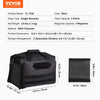VEVOR Range Bag for 3 Pistols, Tactical Gun Range Bag with 2 Detachable Baffles & 6 Magazines, Firearm Shooting Handgun Bag for Outdoor Hunting Pistol Bag with Single Shoulder Strip, Black