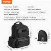 VEVOR Tactical Range Backpack for 6 Pistols, Gun Backpack with 6 Independent Pistol Bags & 10 Magazines, Pistol Backpack for Outdoor Hunting Shooting, Range Bag for Handguns Lockable Zipper, Black