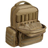 VEVOR Tactical Range Backpack for 6 Pistols, Gun Backpack with 6 Independent Pistol Bags & 10 Magazines, Pistol Backpack for Outdoor Hunting Shooting, Range Bag for Handguns Lockable Zipper,  Brown