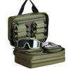 VEVOR Range Bag for 2 Pistols, Tactical Gun Bag with 2 Built-in Removable Pistol Bags & 6 Detachable Magazines, Gun Range Bag for Outdoor Hunting Shooting, Lockable Carrying Handgun Bag Case, Green