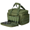 VEVOR Range Bag for 4 Pistols, Tactical Gun Range Bag with 3 Detachable Baffles & 6 Magazines, Firearm Shooting Handgun Bag for Outdoor Hunting Shooting Pistol Bag with Single Shoulder Strip, Green