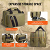 VEVOR Range Bag for 2 Pistols, Tactical Gun Bag with 2 Built-in Removable Pistol Bags & 6 Detachable Magazines, Gun Range Bag for Outdoor Hunting Shooting, Lockable Carrying Handgun Bag Case, Brown