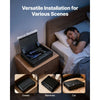 VEVOR Gun Safe, Heavy Duty Handgun Safe with Fingerprint/Password/Key, 3-Way Quick Access Firearm Case Box with Lighting for 2 Pistols & 2 Magazines, Pistol Gun Box for Nightstand Bedside Desk Car