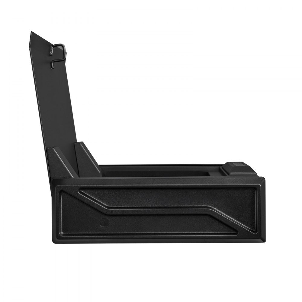 VEVOR Gun Safe, Heavy Duty Handgun Safe with Fingerprint/Password/Key, 3-Way Quick Access Firearm Case Box with Lighting for 2 Pistols & 2 Magazines, Pistol Gun Box for Nightstand Bedside Desk Car