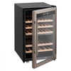 VEVOR 52 Bottle Wine Fridge, Freestanding Wine Cooler Refrigerator, Dual Zone Cooler, 41℉ to 65℉ Adjustable Temp Mini Cellar, Glass Door, For Home Office Bar, Red White Champagne or Sparkling Wines
