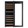 VEVOR 42 Bottle Wine Fridge, Freestanding Wine Cooler Refrigerator, Dual Zone Cooler, 41℉ to 65℉ Adjustable Temp Mini Cellar, Glass Door, For Home Office Bar, Red White Champagne or Sparkling Wines