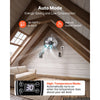 VEVOR Gable Mount Fan, 15 in Gable Attic Vent Exhaust Fan with Thermostat, 1300 CFM Cooling and Ventilation for Home, Garage, Warehouses, Workshops, Carbon Steel Housing with Mounting Bracket, Silver