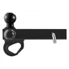 VEVOR Trailer Hitch, Tri-Ball Mount with Hook & Pin, Trailer Ball Size 1-7/8", 2" and 2-5/16", Fit 2-Inch Hitch Receiver, Max 10,000 lbs Ball Hitch, Towing Hitch for RVs, SUVs, ATVs, and Trucks, Black