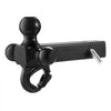 VEVOR Trailer Hitch, Tri-Ball Mount with Hook & Pin, Trailer Ball Size 1-7/8", 2" and 2-5/16", Fit 2-Inch Hitch Receiver, Max 10,000 lbs Ball Hitch, Towing Hitch for RVs, SUVs, ATVs, and Trucks, Black