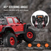 VEVOR Remote Control Car, 1:24 Scale RC Car for Kids, All Terrain 4WD Off-Road Truck with Full Lighting, 1 Extra Shell & 2 Rechargeable Batteries, 2-Speed Hobby Racing Car for 14+ Years Boys Girls