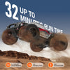 VEVOR Remote Control Car, 1:10 Scale RC Car for Kids, All Terrain 4WD Off-Road Monster Truck with 45° Wheelie & 2 Batteries, 38 km/h High Speed Hobby Racing Car - Ideal Gift for 8+ Years Kids, IPX4