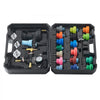 VEVOR 28 pcs Universal Radiator Pressure Tester Kit, Coolant Pressure Tester Kit with Manual Pump and Color-coded Test Caps, Coolant Vacuum Refill kit for Cars Motorcycles Trucks Cooling System