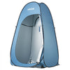 VEVOR Pop up Shower Tent, Instant Portable Privacy Tent Changing Room with Hanging Bag, Ground Stakes, Ropes, Carry Bag, 190T Polyester with Silver Coating, Quick Setup, for Camping, Beach, Fishing