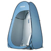 VEVOR Pop up Shower Tent, Instant Portable Privacy Tent Changing Room with Shower Bag, Ground Stakes, Ropes, Carry Bag, 190T Polyester with Silver Coating, Quick Setup, for Camping, Beach, Fishing