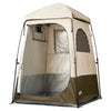 VEVOR Camping Shower Tent, 1 Room, Foldable Privacy Tent Changing Room with Ground Stakes, Ropes, Carry Bag, and Crossbar, 210D Oxford Fabric with Silver Coating, for Camping, Beach, and Fishing