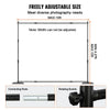 VEVOR 10ft x 10ft Pipe and Drape Kit, Heavy Duty Backdrop Stand with Carbon Steel Base, Adjustable Backdrop Support with 6 Clamps and A Carry Bag for Wedding, Party, Event, Photography, and Exhibition