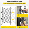 VEVOR Single Folding Security Gate, 5\' H x 5-1/2\' W Folding Door Gate, Steel Accordion Security Gate, Flexible Expanding Security Gate, 360° Rolling Barricade Gate, Scissor Gate/Door with Padlock