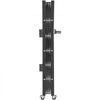 VEVOR Single Folding Security Gate, 48\" H x 66\" W Folding Door Gate, Steel Accordion Security Gate, Flexible Expanding Security Gate, 360° Rolling Barricade Gate, Scissor Gate or Door with Padlock