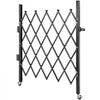 VEVOR Single Folding Security Gate, 48\" H x 66\" W Folding Door Gate, Steel Accordion Security Gate, Flexible Expanding Security Gate, 360° Rolling Barricade Gate, Scissor Gate or Door with Padlock