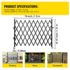 Single Folding Security Gate, 74"W x 51.57"H Folding Door Gate, Steel Accordion Security Gate, Flexible Expanding Security Gate, 360° Rolling Barricade Gate, Scissor Gate or Door with Padlock