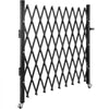 VEVOR Single Folding Security Gate, 7 ft H x 7 ft W Folding Door Gate, Steel Accordion Security Gate, Flexible Expanding Security Gate, 360° Rolling Barricade Gate, Scissor Gate/Door with Padlock
