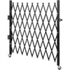 VEVOR Single Folding Security Gate, 7 ft H x 7 ft W Folding Door Gate, Steel Accordion Security Gate, Flexible Expanding Security Gate, 360° Rolling Barricade Gate, Scissor Gate/Door with Padlock