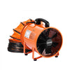 VEVOR Portable Ventilator, 10 inch Heavy Duty Cylinder Fan with 33ft Duct Hose, 350W Strong Shop Exhaust Blower 1948CFM, Industrial Utility Blower for Sucking Dust, Smoke, Smoke Home/Workplace