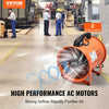 VEVOR Portable Ventilator, 12 inch Heavy Duty Cylinder Fan with 16.4ft Duct Hose, 560W Strong Shop Exhaust Blower 2894CFM, Industrial Utility Blower for Sucking Dust, Smoke, Smoke Home/Workplace