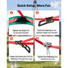 VEVOR Zipline Kit, 65 ft, Polyester Strap, Backyard Zipline, Up to 330 lb, for Backyard Play, Durable Zipline for Kids with Ratchet Tensioner, Swing Seat & 3-in-1 Setup, Ages 6-16, Not for Adults