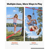 VEVOR Zipline Kit, 65 ft, Polyester Strap, Backyard Zipline, Up to 330 lb, for Backyard Play, Durable Zipline for Kids with Ratchet Tensioner, Swing Seat & 3-in-1 Setup, Ages 6-16, Not for Adults