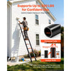 VEVOR Telescoping Ladder, 8.5 ft Extension Ladder One-Button Retraction, Heavy-Duty 330 lbs Capacity, for Home Repairs, Painting, Window Cleaning and RV, Aluminum, Anti-Slip Steps, Orange & Black