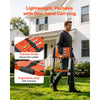 VEVOR Telescoping Ladder, 8.5 ft Extension Ladder One-Button Retraction, Heavy-Duty 330 lbs Capacity, for Home Repairs, Painting, Window Cleaning and RV, Aluminum, Anti-Slip Steps, Orange & Black
