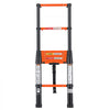 VEVOR Telescoping Ladder, 8.5 ft Extension Ladder One-Button Retraction, Heavy-Duty 330 lbs Capacity, for Home Repairs, Painting, Window Cleaning and RV, Aluminum, Anti-Slip Steps, Orange & Black