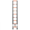 VEVOR Telescoping Ladder, 8.5 ft Extension Ladder Multi-Button Retraction, Heavy-Duty 330 lbs Capacity, for Home Repairs, Painting, Window Cleaning and RV, Aluminum, Anti-Slip Steps, Orange & Black