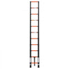 VEVOR Telescoping Ladder, 10.5 ft Extension Ladder Multi-Button Retraction, Heavy-Duty 330 lbs Capacity, for Home Repairs, Painting, Window Cleaning and RV, Aluminum, Anti-Slip Steps, Orange & Black