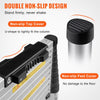 VEVOR Telescoping Ladder, 10.5 FT Aluminum One-button Retraction Collapsible Extension Ladder, 375 LBS Capacity with Non-slip Feet, Portable Multi-purpose Compact Ladder for Home, RV, Loft, ANSI Liste